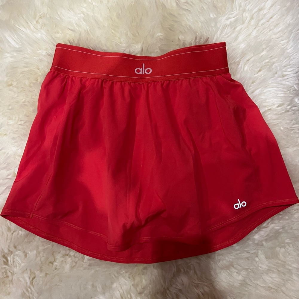 Alo Tennis Skirt in Red!